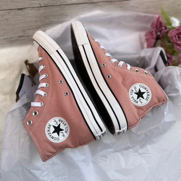 NEW Size 9 Womens Converse Chuck Taylor All Star High Canyon Dusk Pink Sneaker - Picture 5 of 9